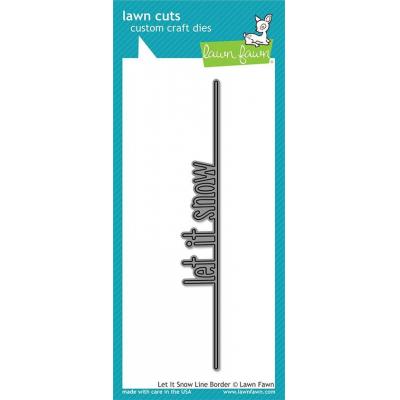 Lawn Fawn Stanzschablone - Let It Snow Line Border